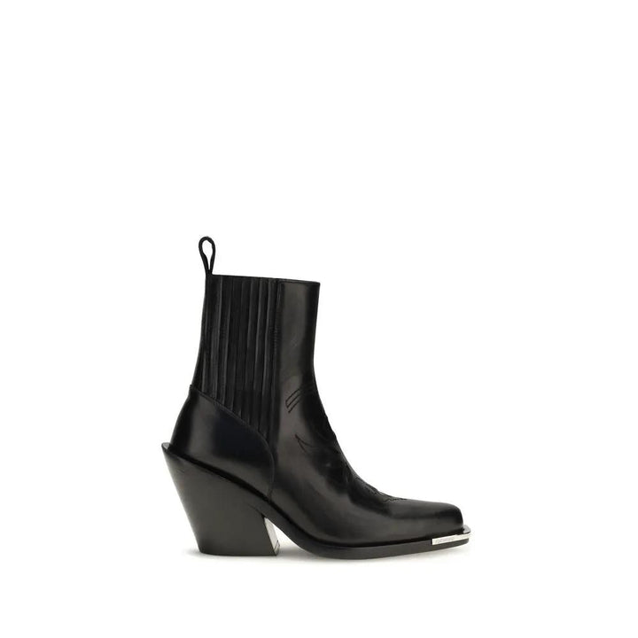 Rabanne Sample Sale | Rabanne Black Calf Leather Bos Taurus Ankle Boots - | Designer outlet