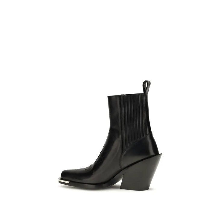 Rabanne Sample Sale | Rabanne Black Calf Leather Bos Taurus Ankle Boots - | Designer outlet