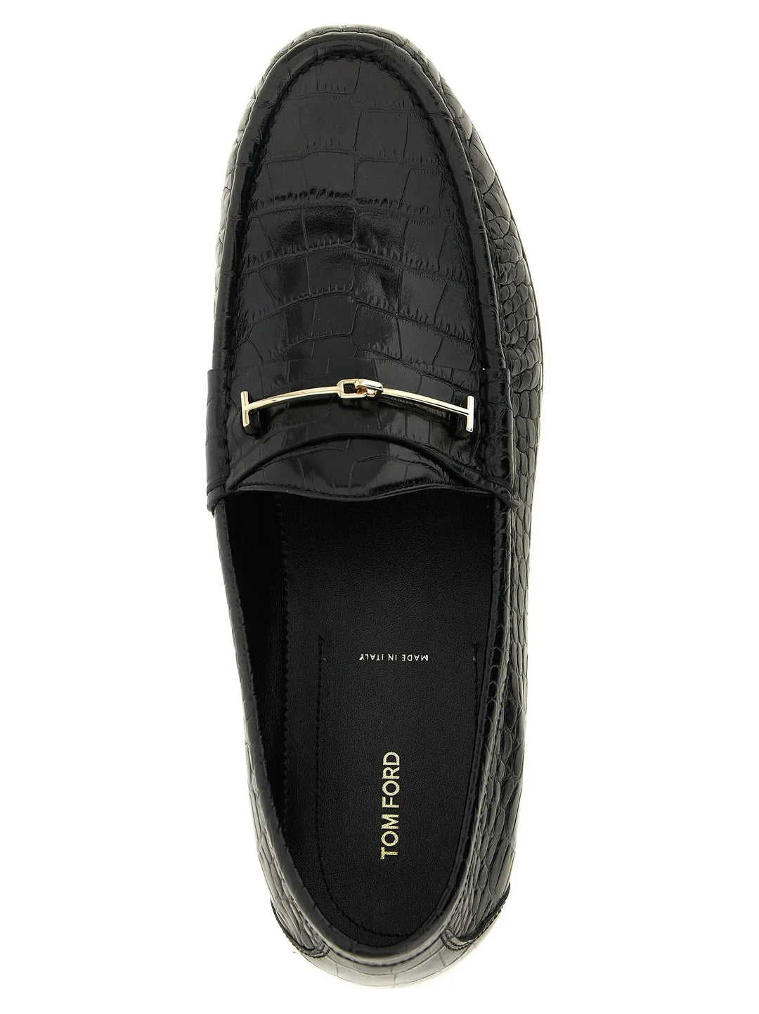 Tom Ford Sample Sale | Tom Ford Black Calfskin Slip-On Loafers - | Designer outlet