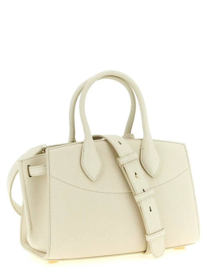 Ferragamo Sample Sale | Ferragamo White Calfskin Handbag - | Designer outlet