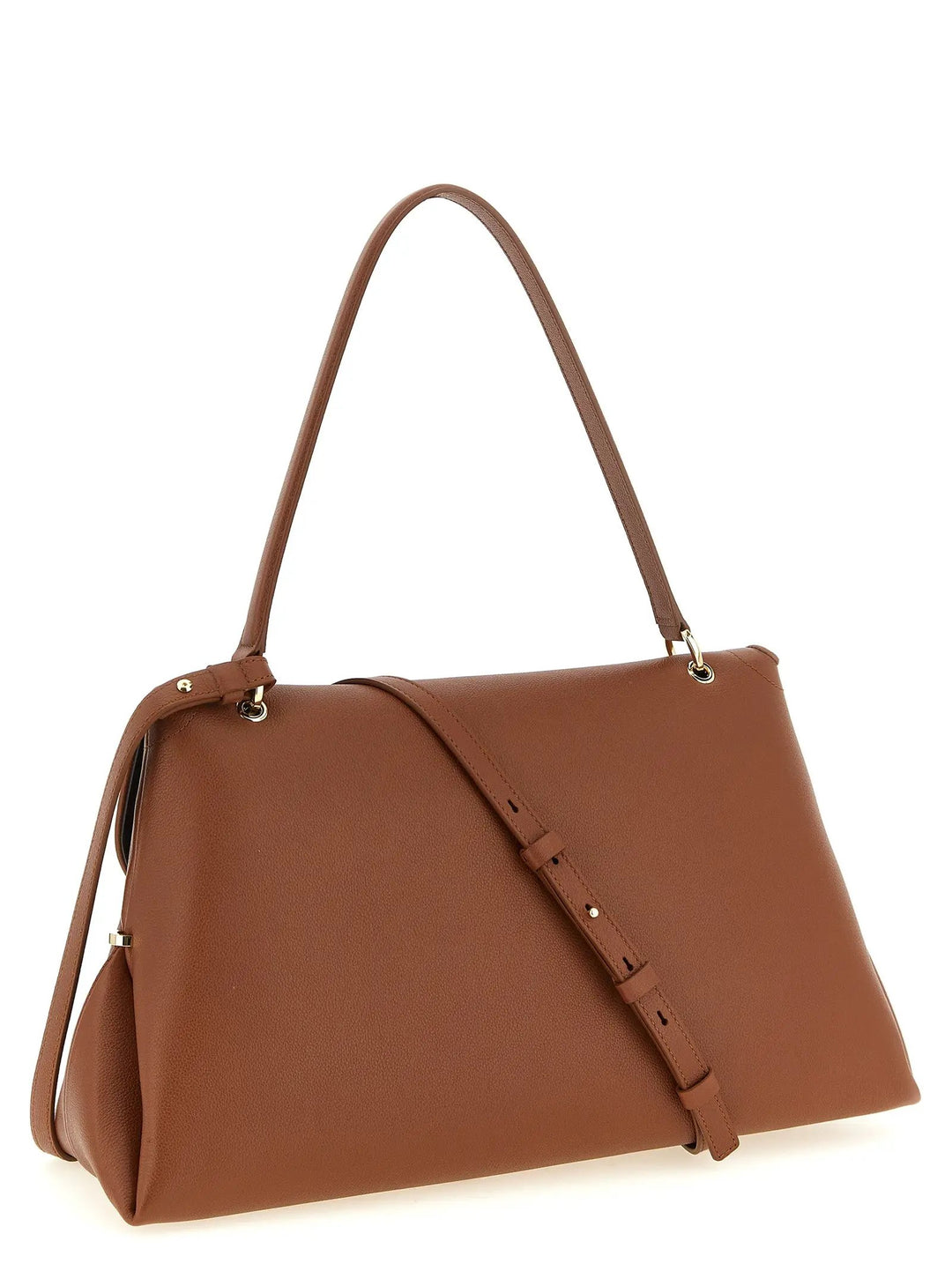 Ferragamo Sample Sale | Ferragamo Brown Calfskin Shoulder Bag - | Designer outlet
