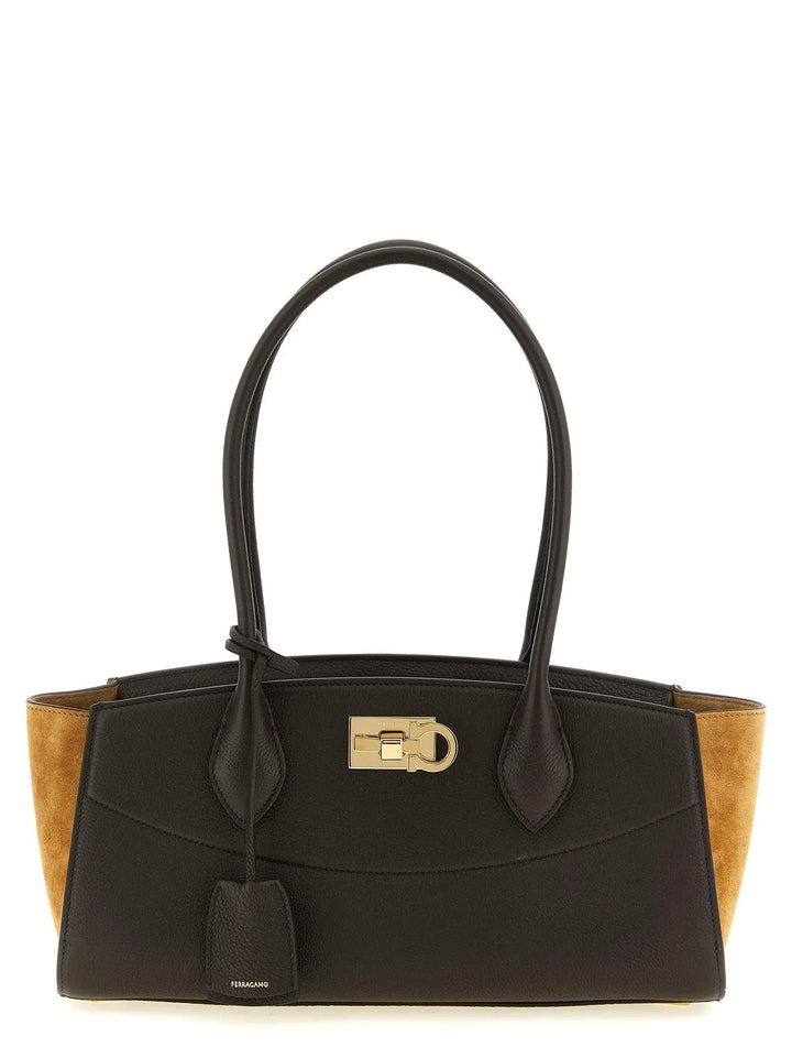 Ferragamo Sample Sale | Ferragamo Brown Calfskin Shoulder Bag - | Designer outlet