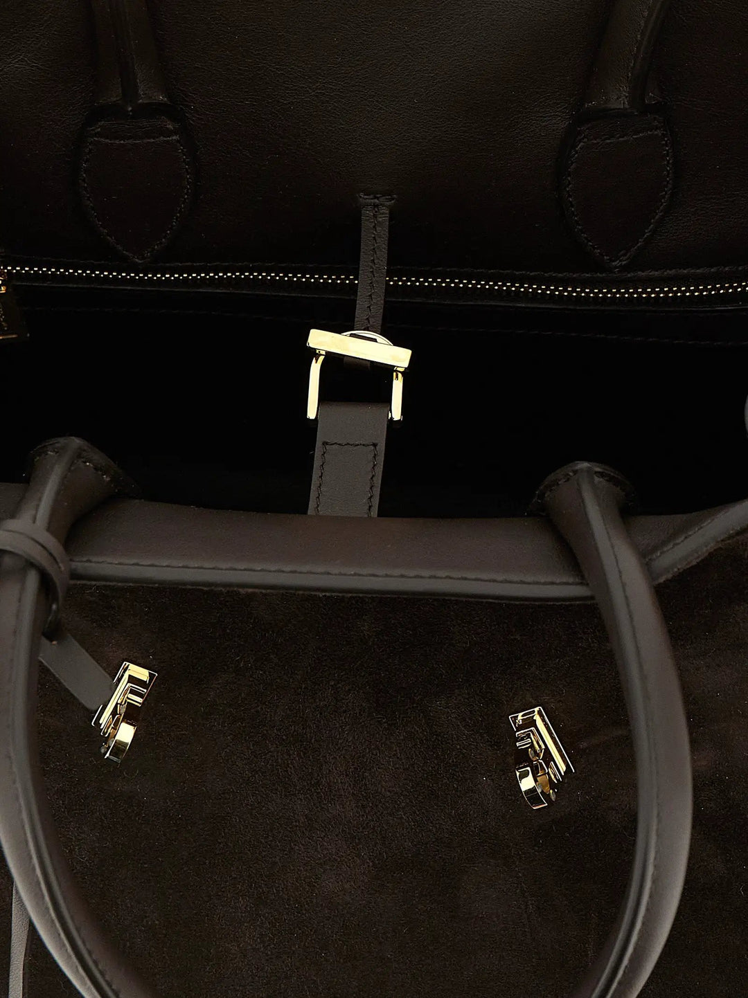 Ferragamo Sample Sale | Ferragamo Brown Goatskin Handbag - | Designer outlet