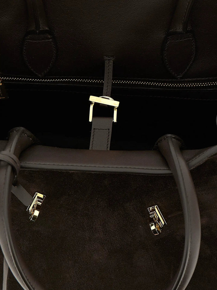 Ferragamo Sample Sale | Ferragamo Brown Goatskin Handbag - | Designer outlet
