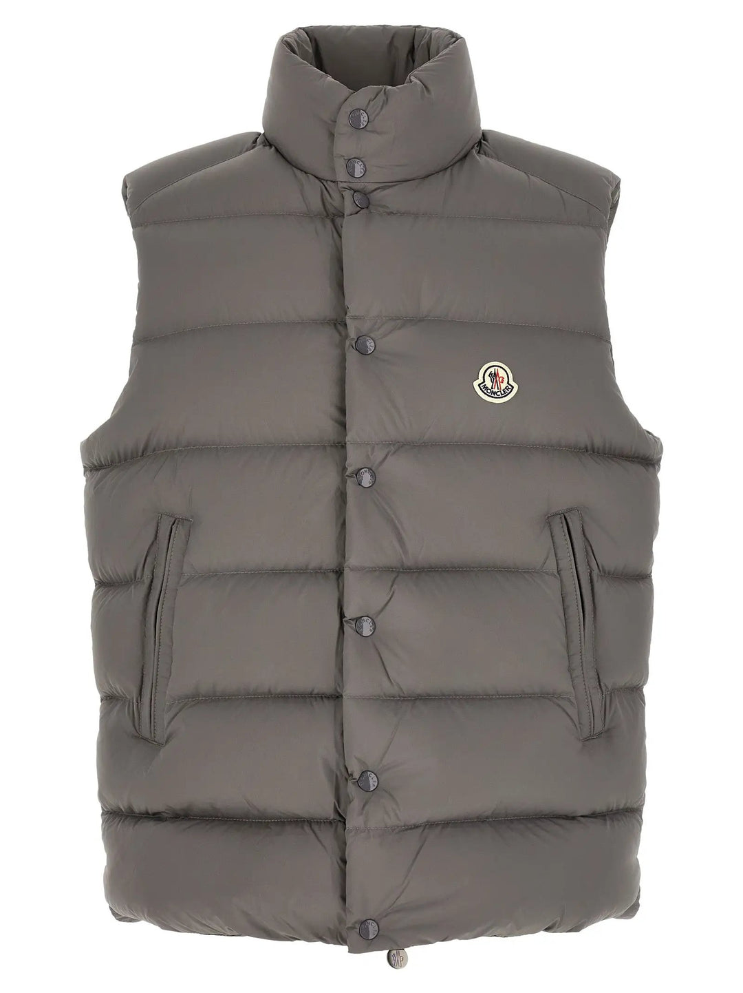 Moncler Sample Sale | Moncler Gray Polyamide Sleeveless Jacket - | Designer outlet