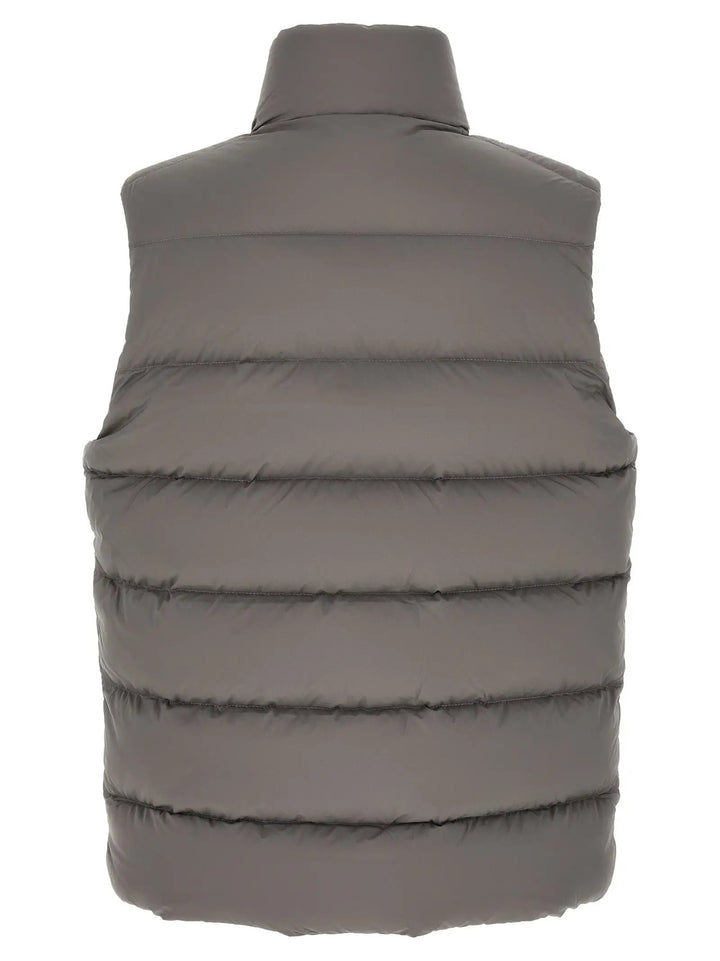 Moncler Sample Sale | Moncler Gray Polyamide Sleeveless Jacket - | Designer outlet