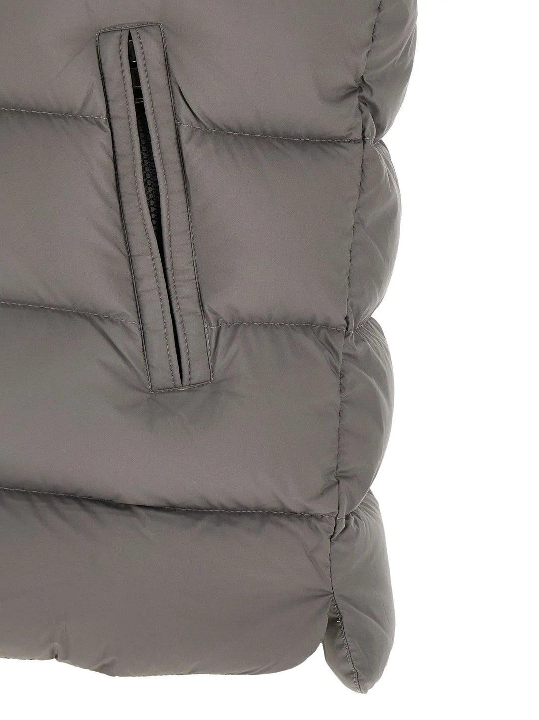 Moncler Sample Sale | Moncler Gray Polyamide Sleeveless Jacket - | Designer outlet