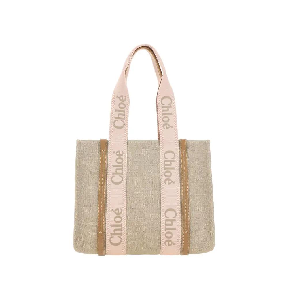 Chloé Sample Sale | Chloé Brown Linen Shoulder Bag - | Designer outlet
