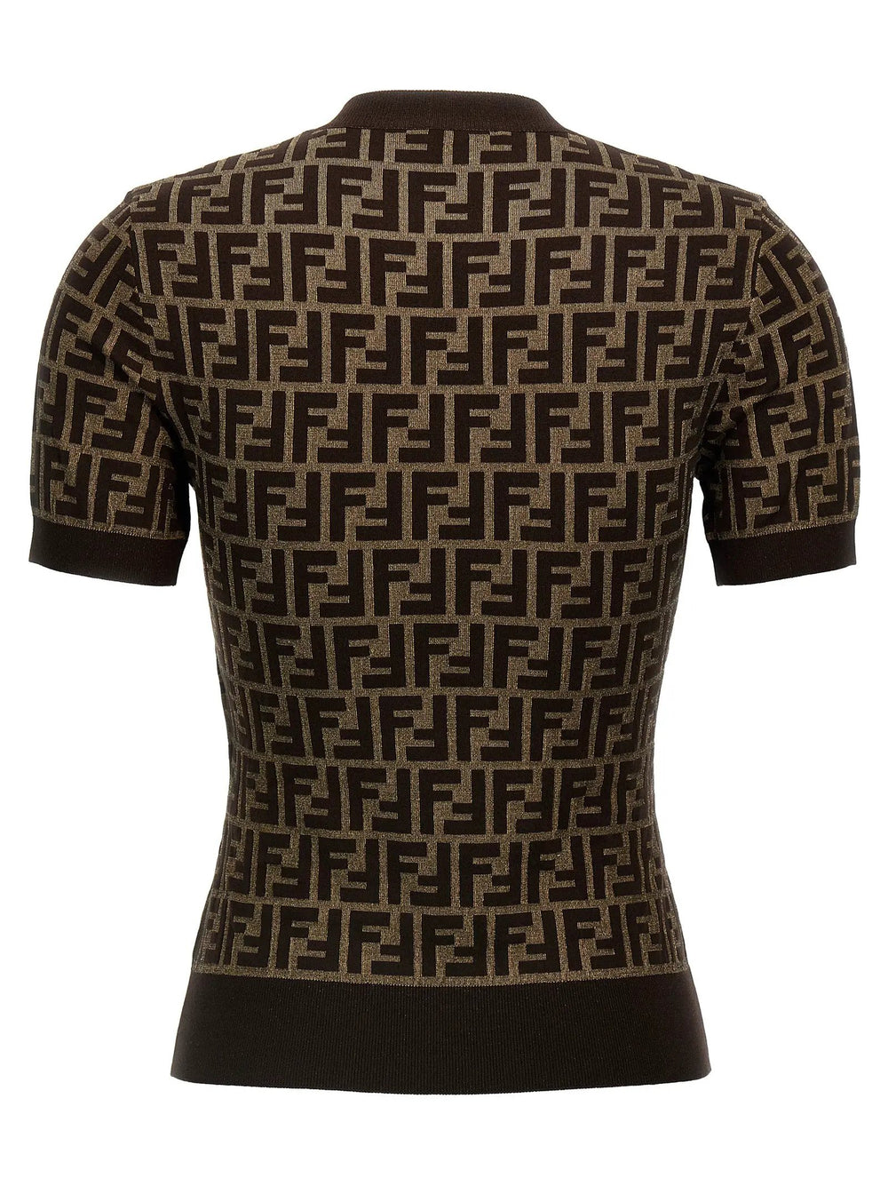 Fendi Sample Sale | Fendi Brown Cotton Cardigan - | Designer outlet