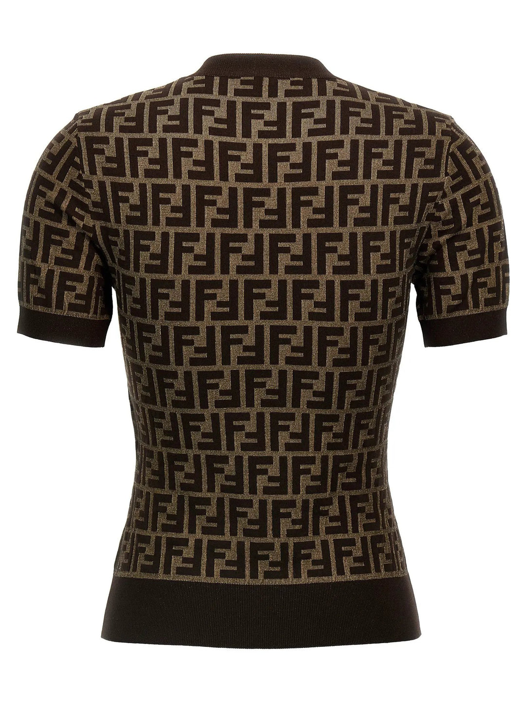 Fendi Sample Sale | Fendi Brown Cotton Cardigan - | Designer outlet