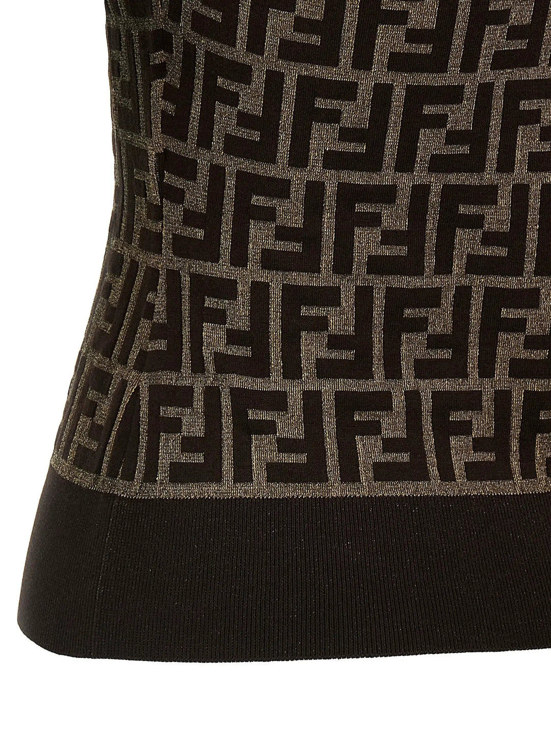 Fendi Sample Sale | Fendi Brown Cotton Cardigan - | Designer outlet
