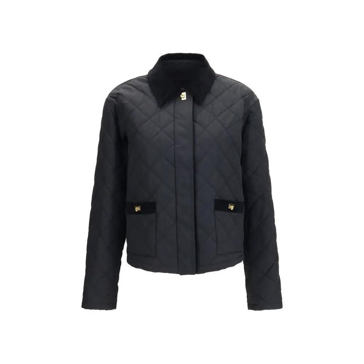 Ferragamo Sample Sale | Ferragamo Black Cotton Full-Length Jacket - | Designer outlet