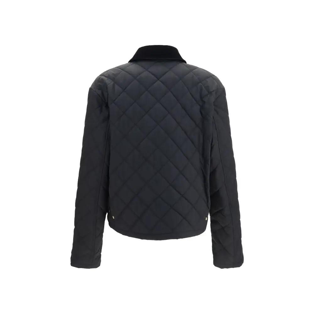 Ferragamo Sample Sale | Ferragamo Black Cotton Full-Length Jacket - | Designer outlet