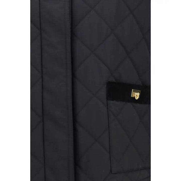 Ferragamo Sample Sale | Ferragamo Black Cotton Full-Length Jacket - | Designer outlet