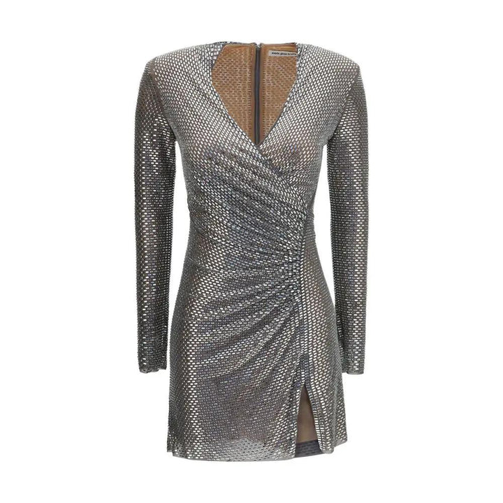 Self-Portrait Sample Sale | Self-Portrait Silver Polyester Cocktail Dress - | Designer outlet