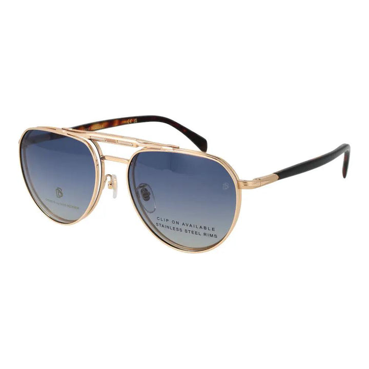 David Beckham Sample Sale | David Beckham Gold Metal Glasses (Frames) - | Designer outlet