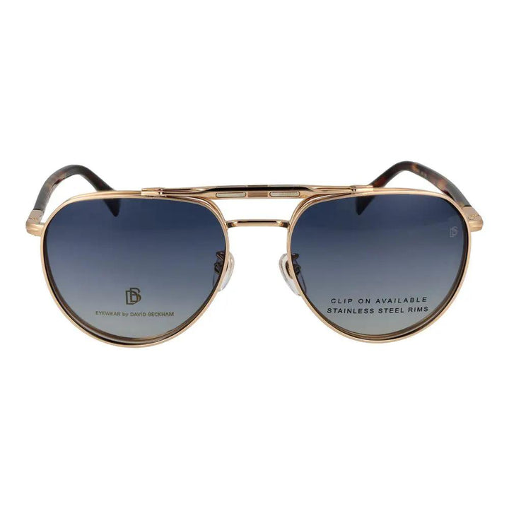David Beckham Sample Sale | David Beckham Gold Metal Glasses (Frames) - | Designer outlet