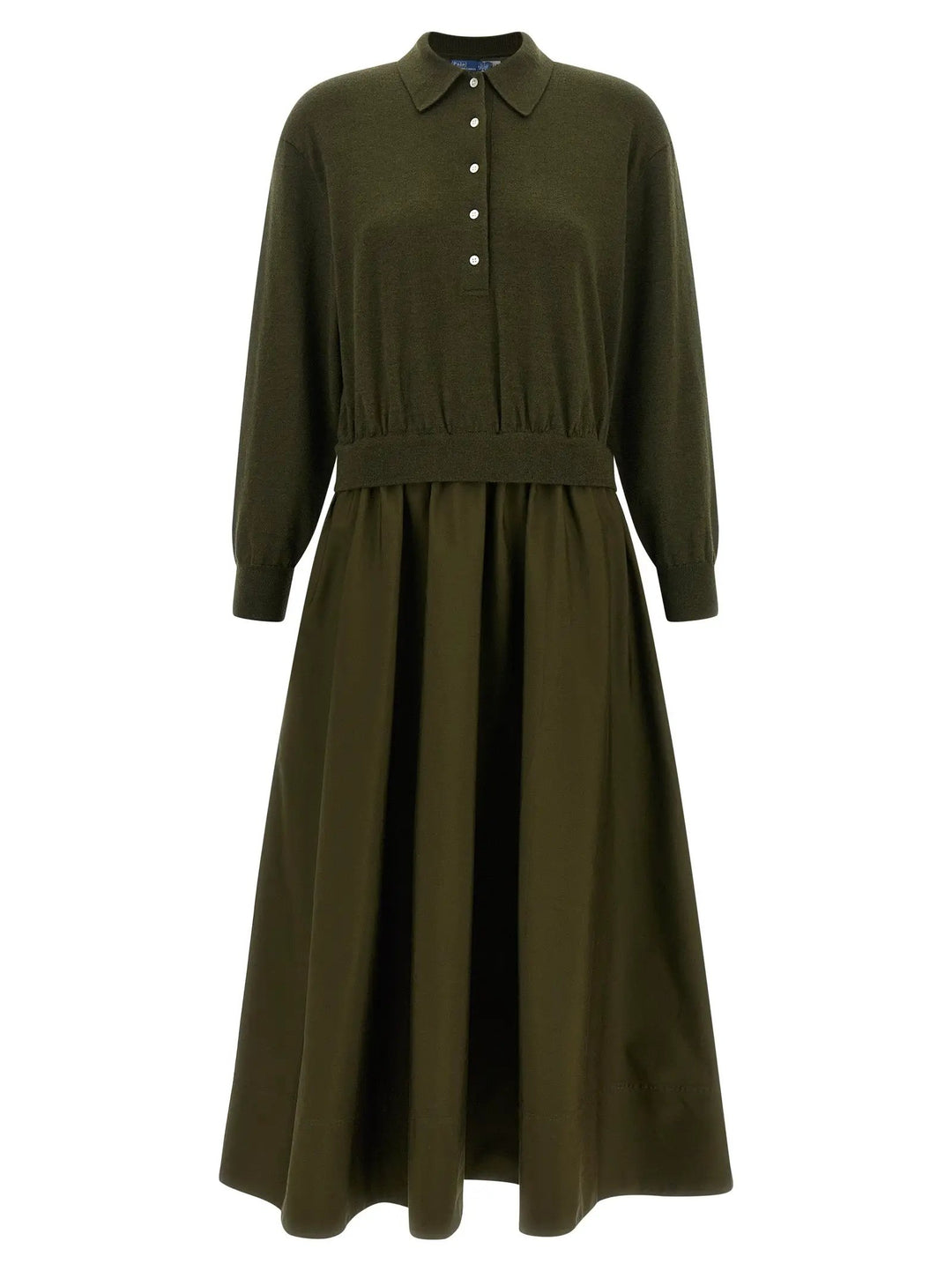 Polo Ralph Lauren Sample Sale | Polo Ralph Lauren Bicolor Wool Long Dress - | Designer outlet