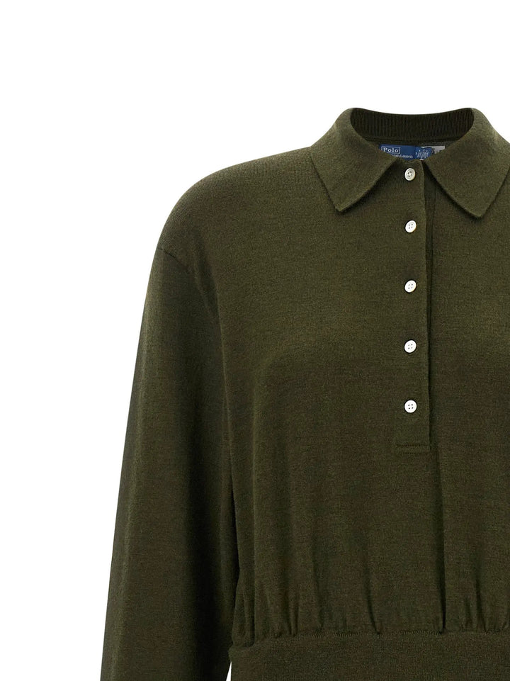 Polo Ralph Lauren Sample Sale | Polo Ralph Lauren Bicolor Wool Long Dress - | Designer outlet