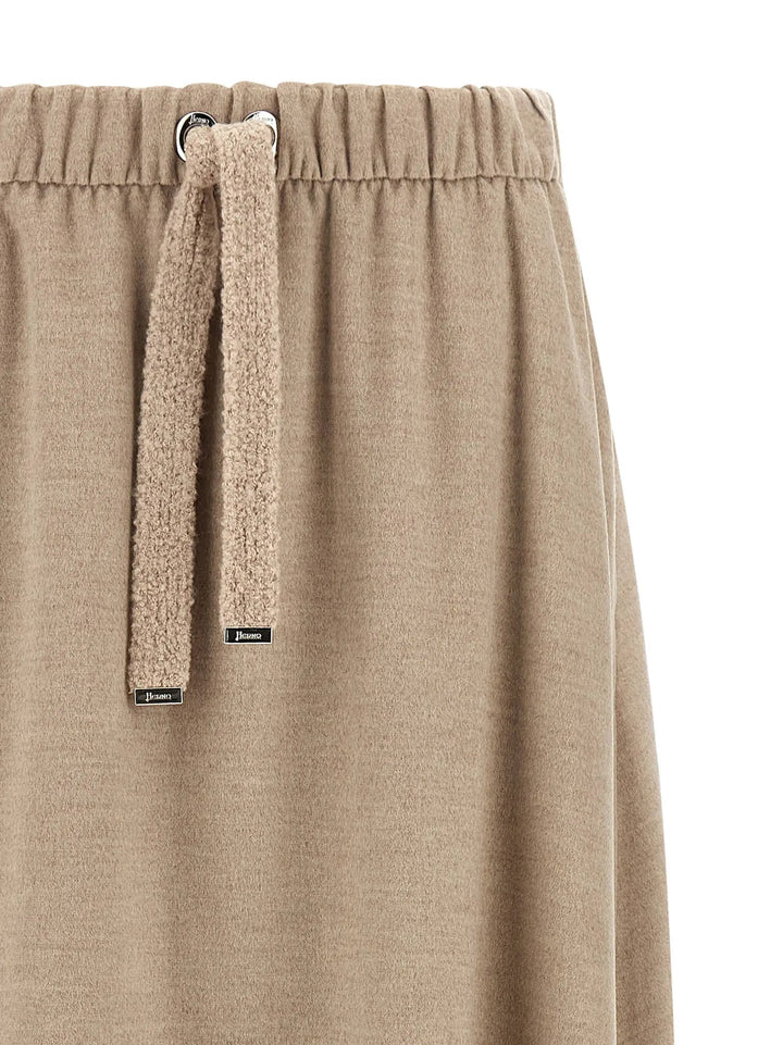 Herno Sample Sale | Herno Beige Polyester Midi Skirt - | Designer outlet