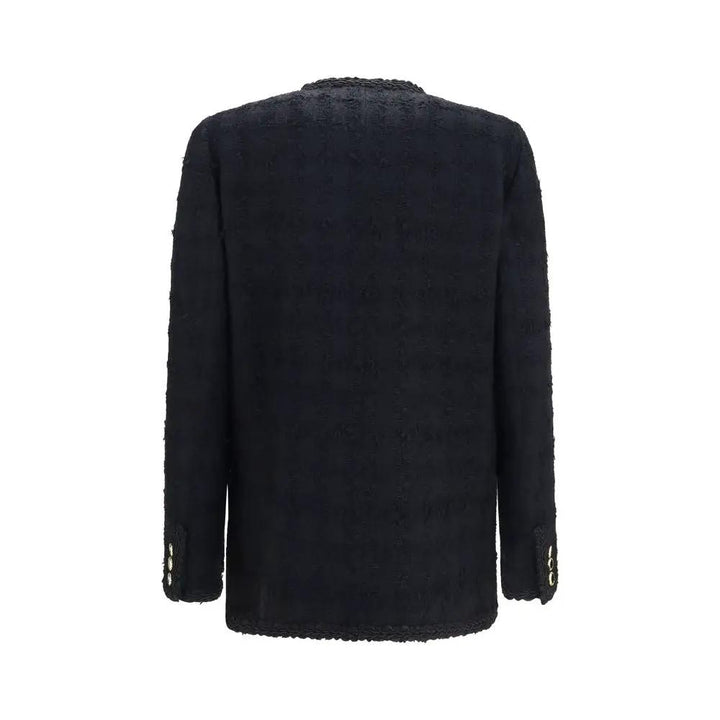 Alessandra Rich Sample Sale | Alessandra Rich Black Cotton Full-Length Jacket - | Designer outlet