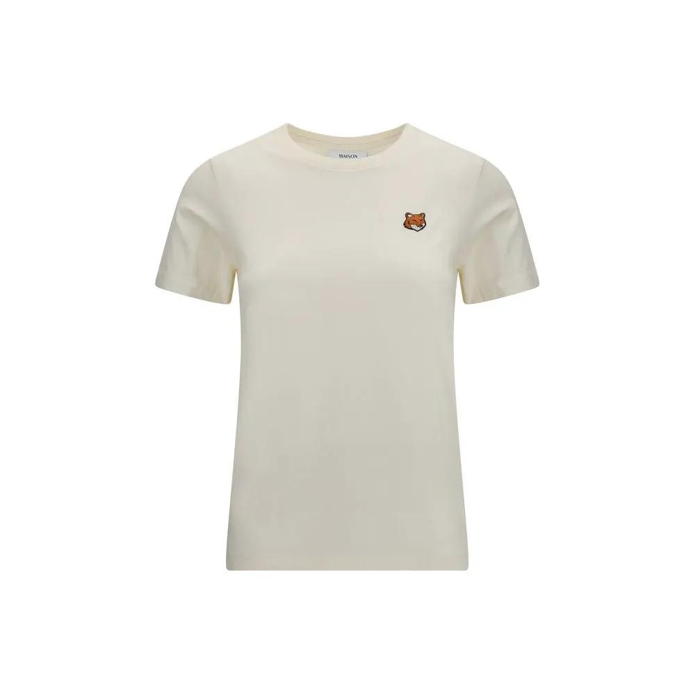 Maison Kitsuné Sample Sale | Maison Kitsuné Beige Cotton T-Shirt - | Designer outlet