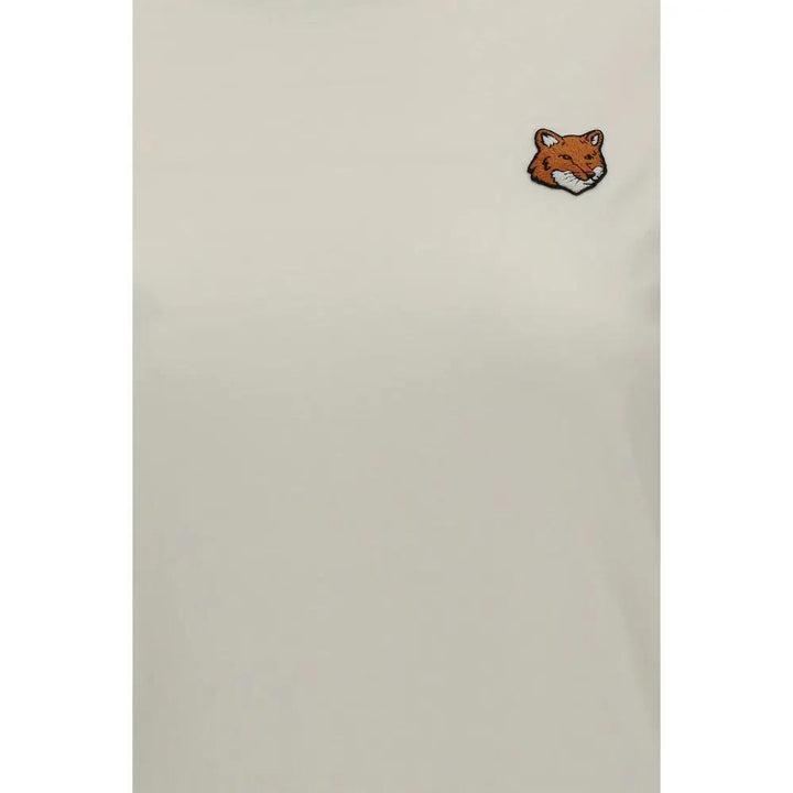 Maison Kitsuné Sample Sale | Maison Kitsuné Beige Cotton T-Shirt - | Designer outlet