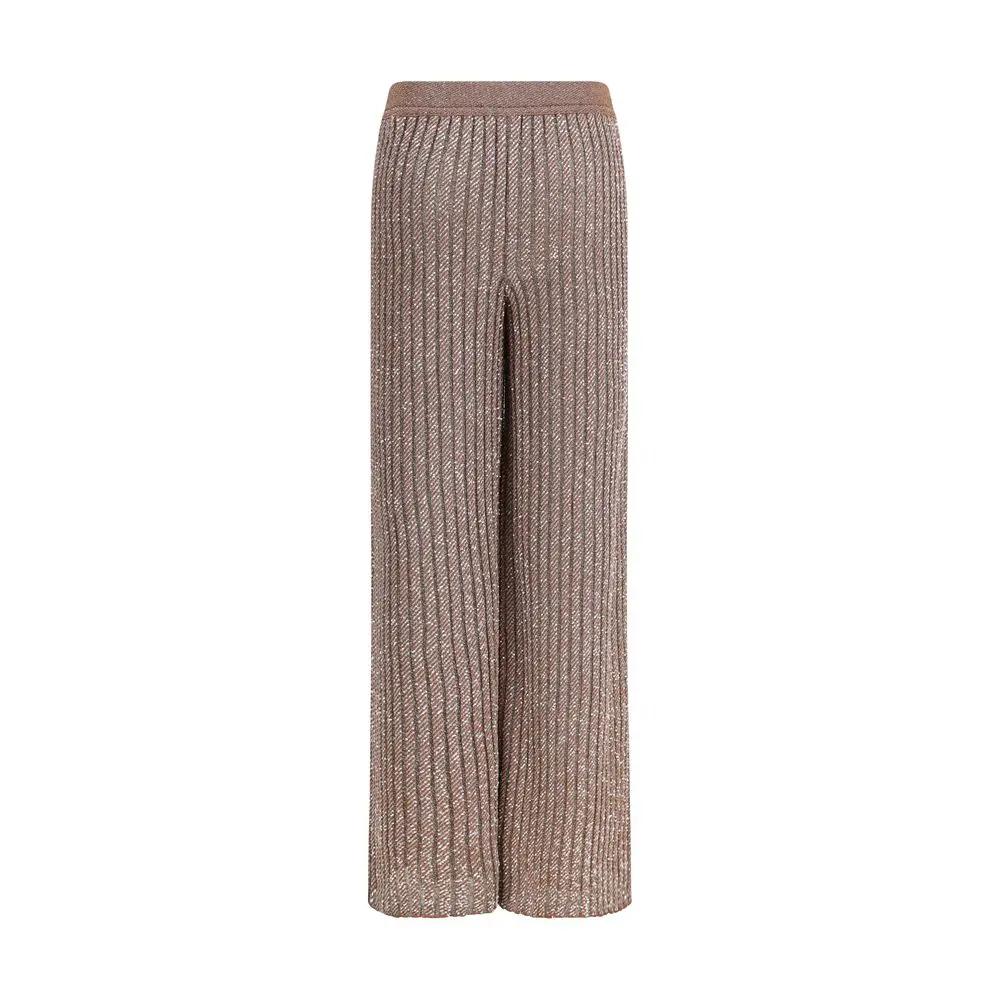 Missoni Sample Sale | Missoni Brown Viscose Casual Pants - | Designer outlet
