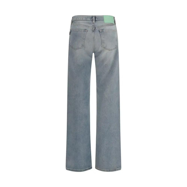 Haikure Sample Sale | Haikure Blue Cotton Straight-Leg Jeans - | Designer outlet
