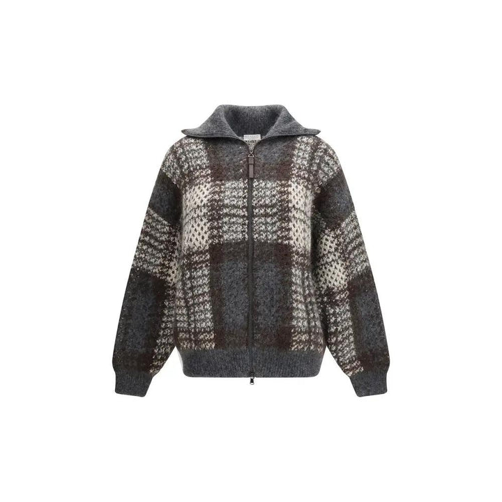 Brunello Cucinelli Sample Sale | Brunello Cucinelli Gray Mohair Cardigan - | Designer outlet