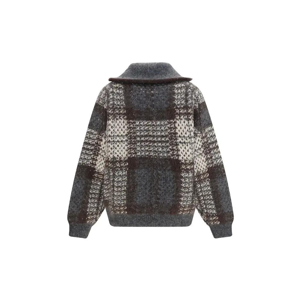 Brunello Cucinelli Sample Sale | Brunello Cucinelli Gray Mohair Cardigan - | Designer outlet