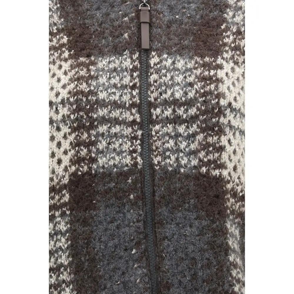 Brunello Cucinelli Sample Sale | Brunello Cucinelli Gray Mohair Cardigan - | Designer outlet