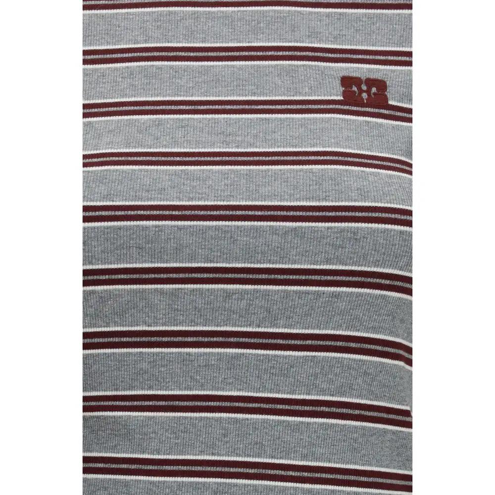 Ganni Sample Sale | Ganni Gray Cotton Long Sleeve T-Shirt - | Designer outlet