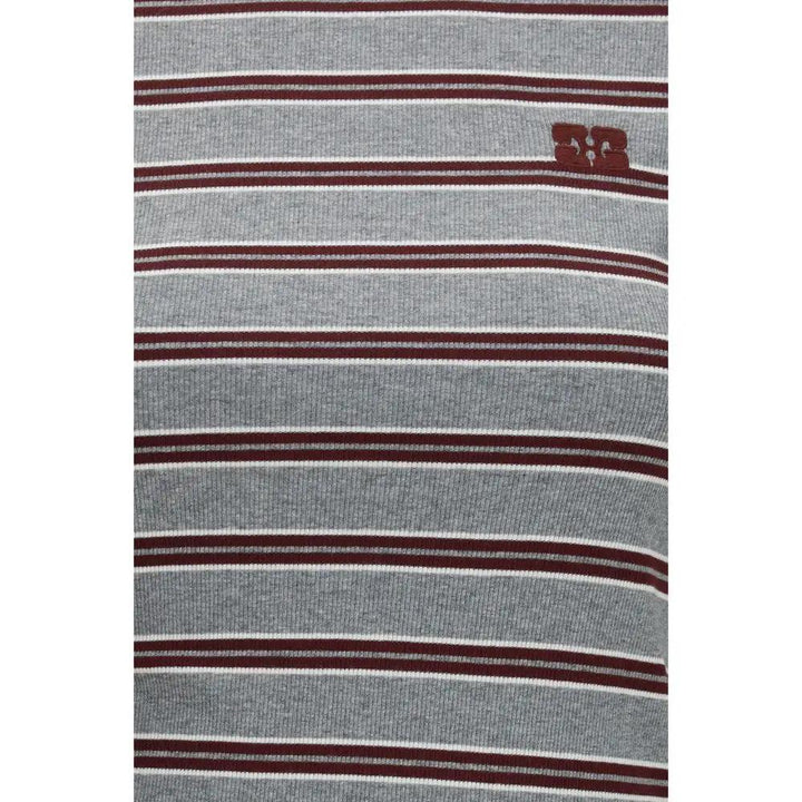 Ganni Sample Sale | Ganni Gray Cotton Long Sleeve T-Shirt - | Designer outlet