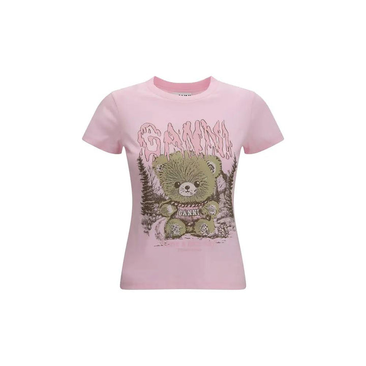 Ganni Sample Sale | Ganni Multicolor Cotton T-Shirt - | Designer outlet