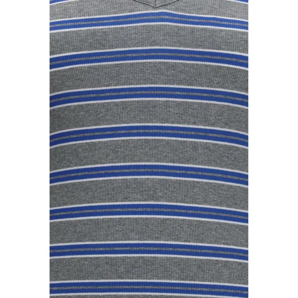 Ganni Sample Sale | Ganni Gray Cotton Long Sleeve T-Shirt - | Designer outlet
