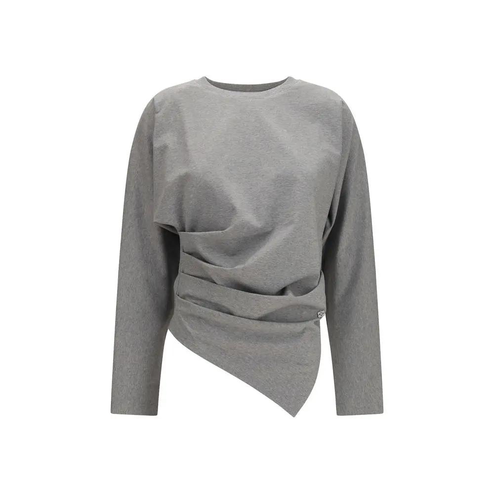 Ganni Sample Sale | Ganni Gray Cotton Pattern Shirt - | Designer outlet