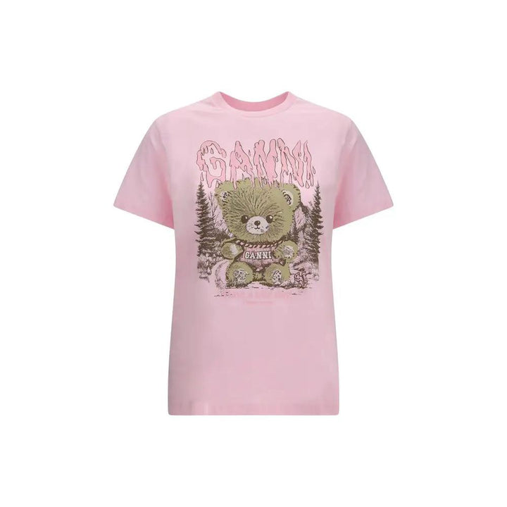 Ganni Sample Sale | Ganni Multicolor Cotton T-Shirt - | Designer outlet