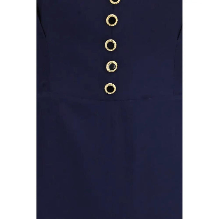 Alessandra Rich Sample Sale | Alessandra Rich Blue Silk Casual Dress - | Designer outlet