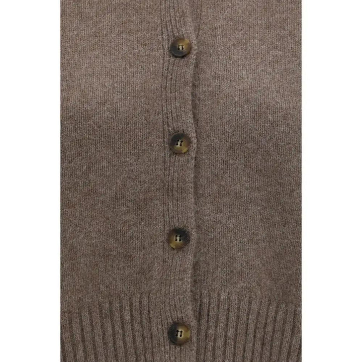 Loulou De Saison Sample Sale | Loulou De Saison Brown Wool Oves Aries Cardigan - | Designer outlet
