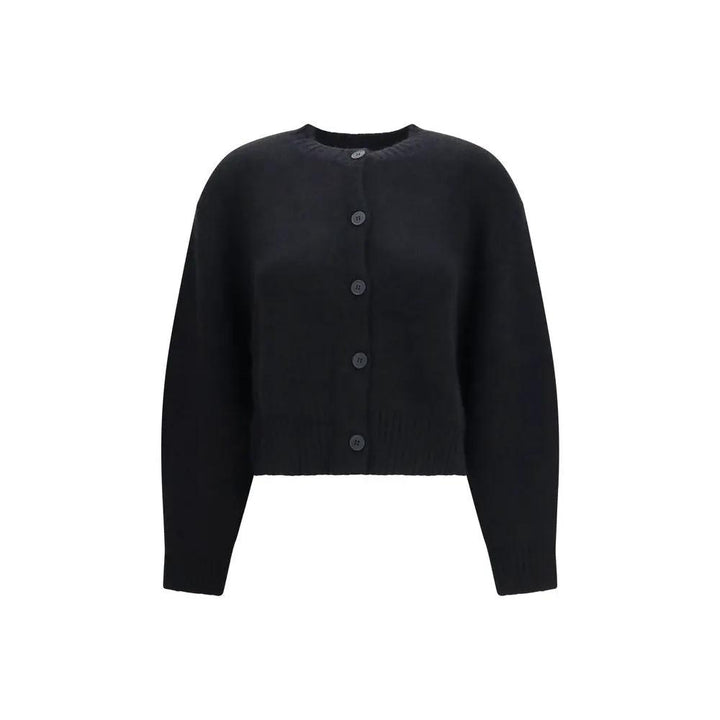 Loulou De Saison Sample Sale | Loulou De Saison Black Wool Oves Aries Cardigan - | Designer outlet