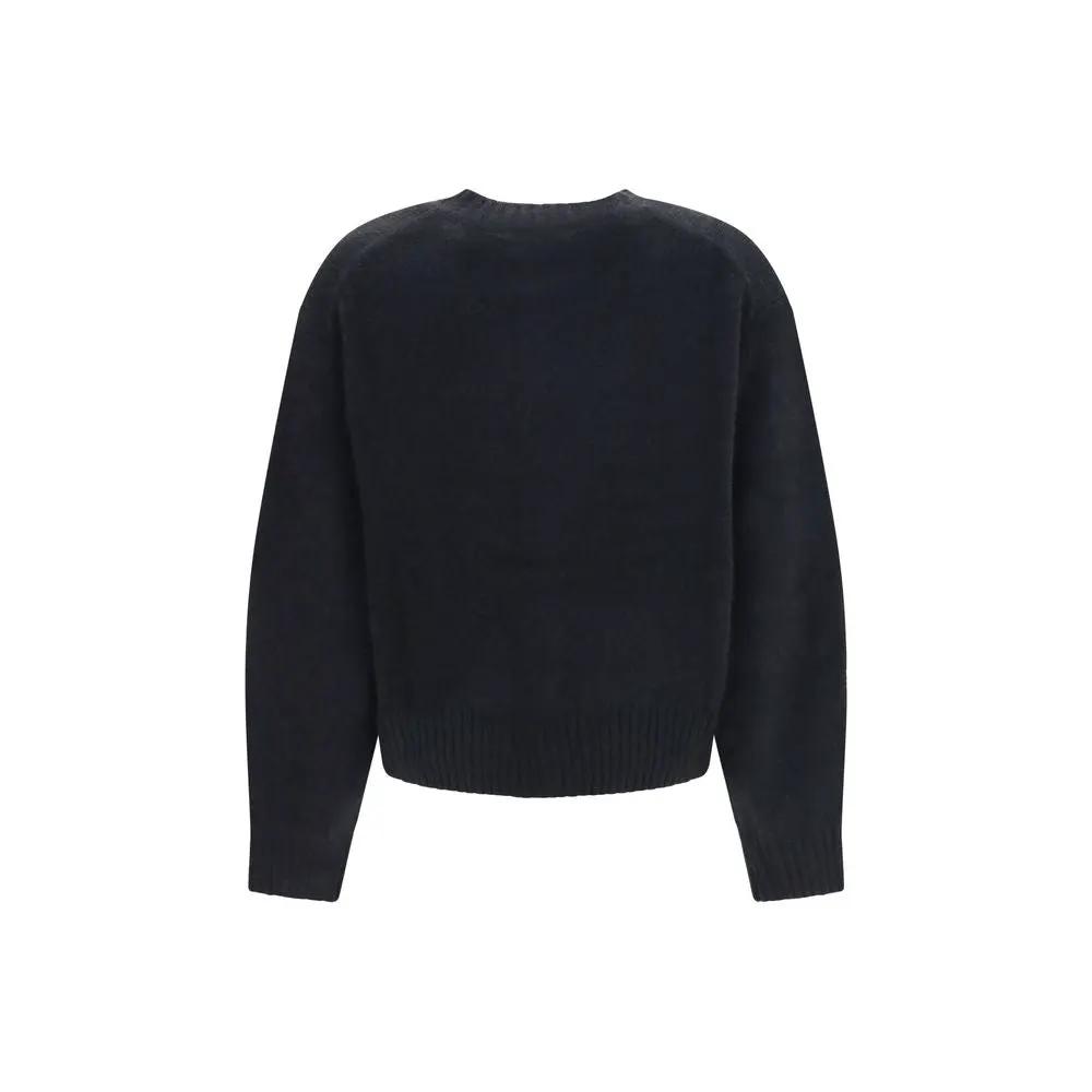 Loulou De Saison Sample Sale | Loulou De Saison Black Wool Oves Aries Cardigan - | Designer outlet