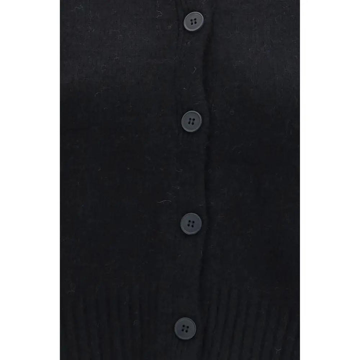 Loulou De Saison Sample Sale | Loulou De Saison Black Wool Oves Aries Cardigan - | Designer outlet
