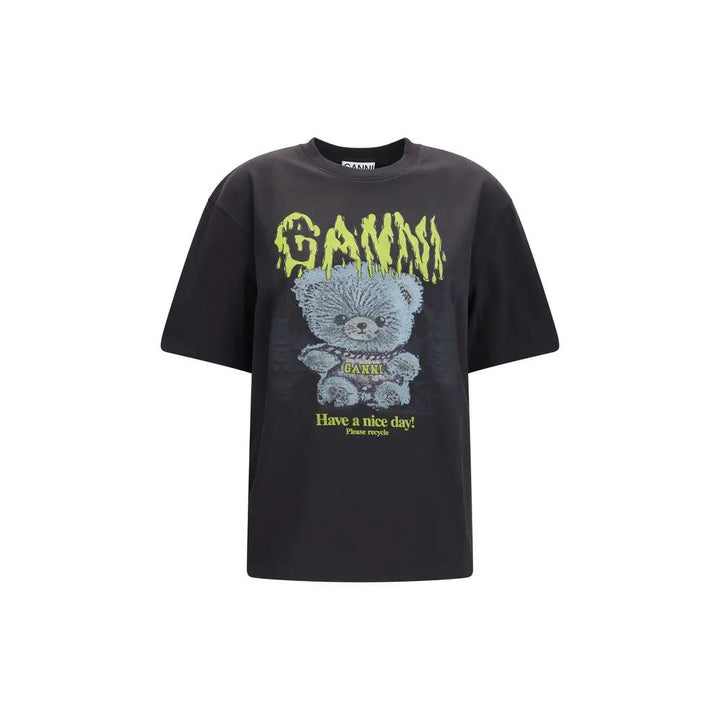 Ganni Sample Sale | Ganni Gray Cotton T-Shirt - | Designer outlet