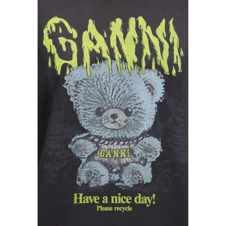 Ganni Sample Sale | Ganni Gray Cotton T-Shirt - | Designer outlet