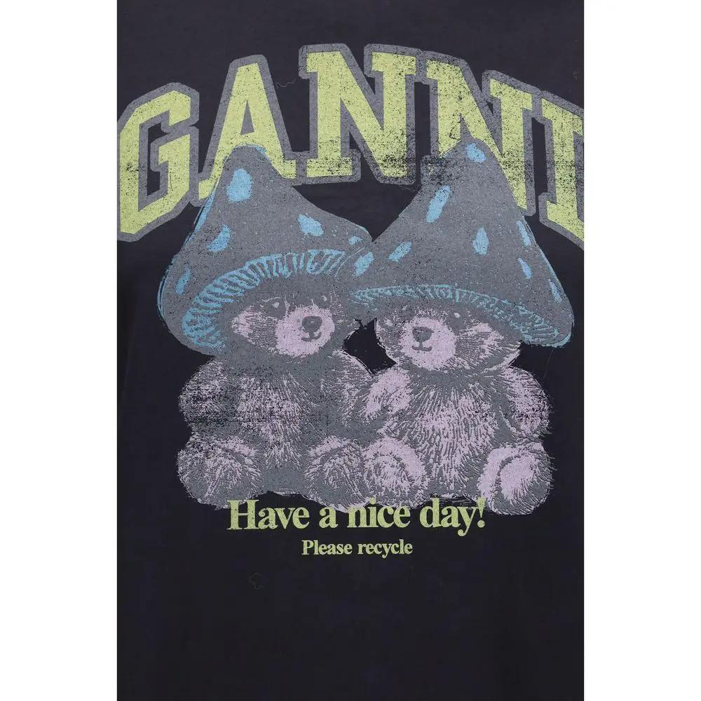 Ganni Sample Sale | Ganni Gray Cotton T-Shirt - | Designer outlet