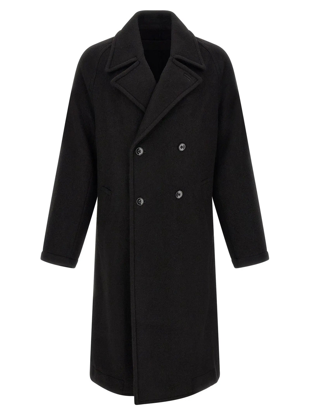 Lemaire Sample Sale | Lemaire Black Wool Coat - | Designer outlet