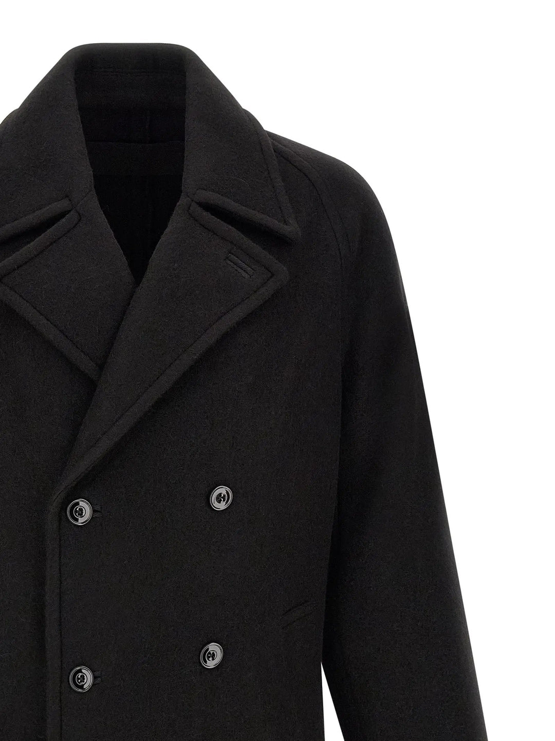 Lemaire Sample Sale | Lemaire Black Wool Coat - | Designer outlet