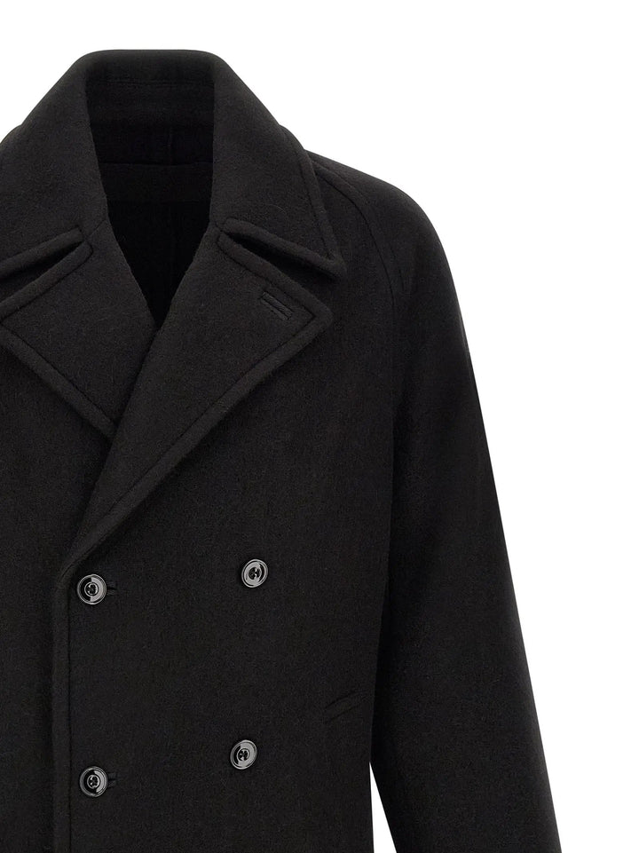 Lemaire Sample Sale | Lemaire Black Wool Coat - | Designer outlet