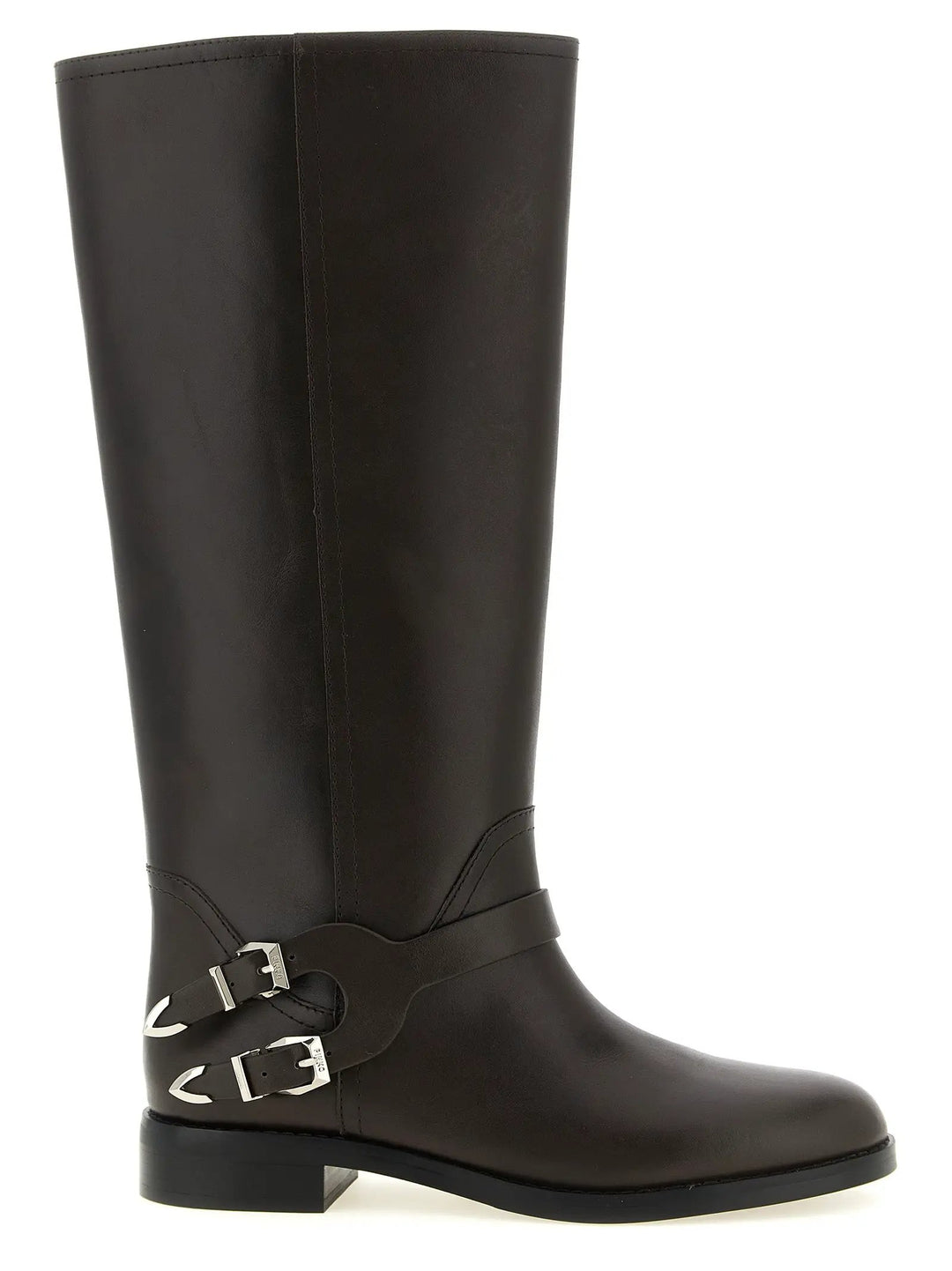 PINKO Sample Sale | PINKO Black Cowhide Over The Knee - | Designer outlet